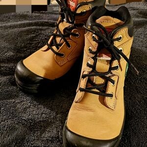 Women’s Tan Lace-Up Work Boots